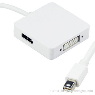 3 in 1 Mini DisplayPort to HDMI DVI DisplayPort Cable Adapter for Apple MacBook MacBook Pro MacBook